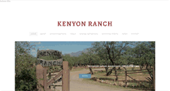 Desktop Screenshot of kenyonranch.com
