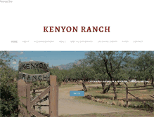 Tablet Screenshot of kenyonranch.com